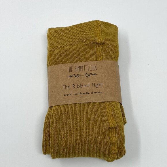 The Simple Folk The Ribbed Tight. Ochre. 2-4 Year. New With Tags - Picture 3 of 8